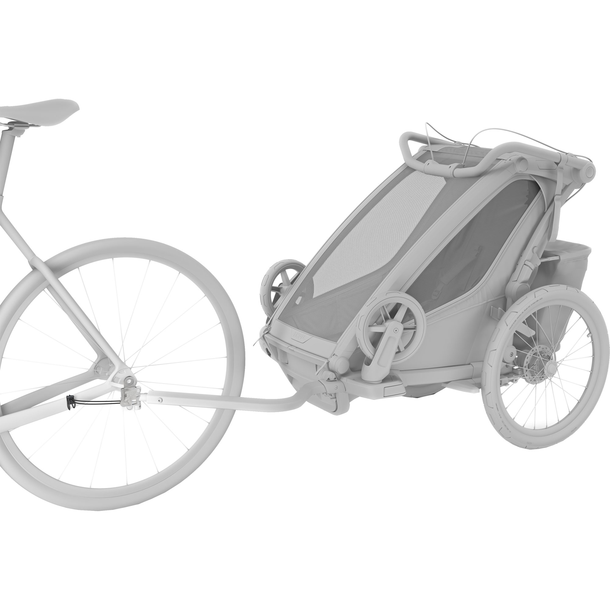 Thule child carrier axle mount ezhitch with quick release outlet