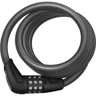 Coil Cable Lock Star 4508C/150cm black