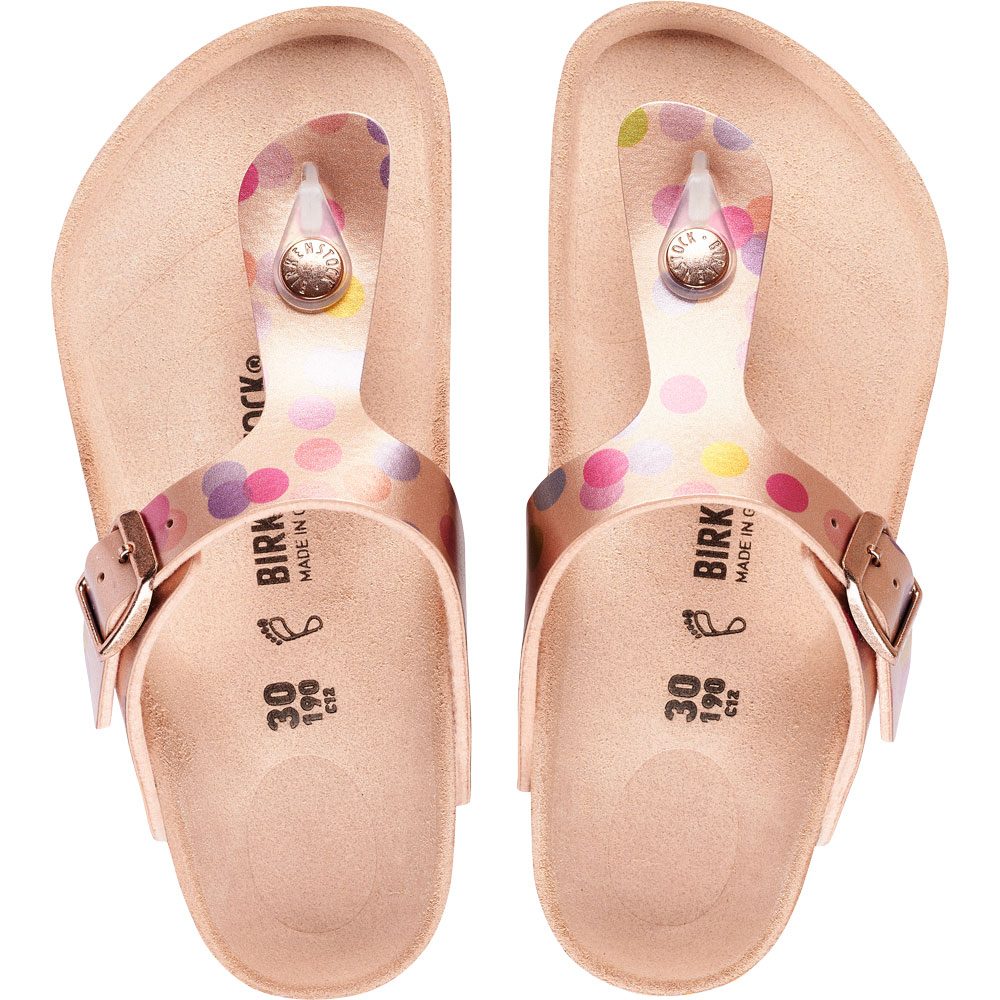 Birkenstock gizeh top rose gold metallic
