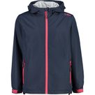 Regenjacke mit Kapuze Kinder black blue