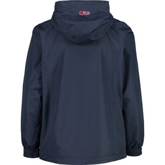 Rain Jacket Fix Hood Kids black blue