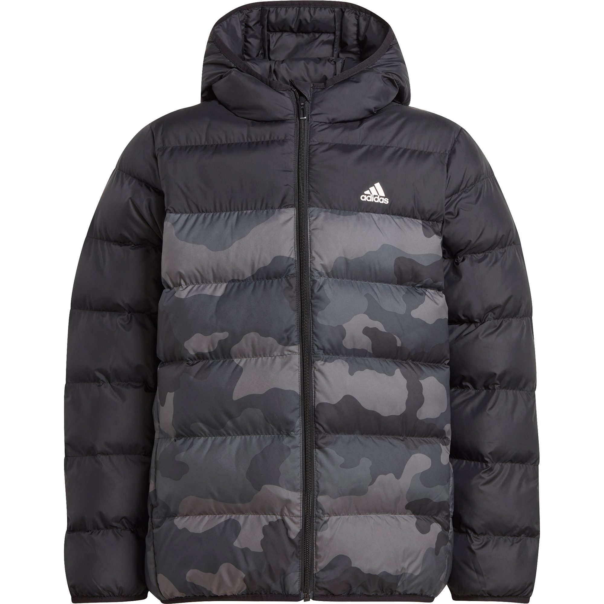 adidas Synthetic Down Allover Print Jacket Kids black at Sport Bittl Shop