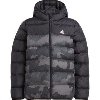 adidas - Synthetic Down Allover Print Jacke Kinder schwarz