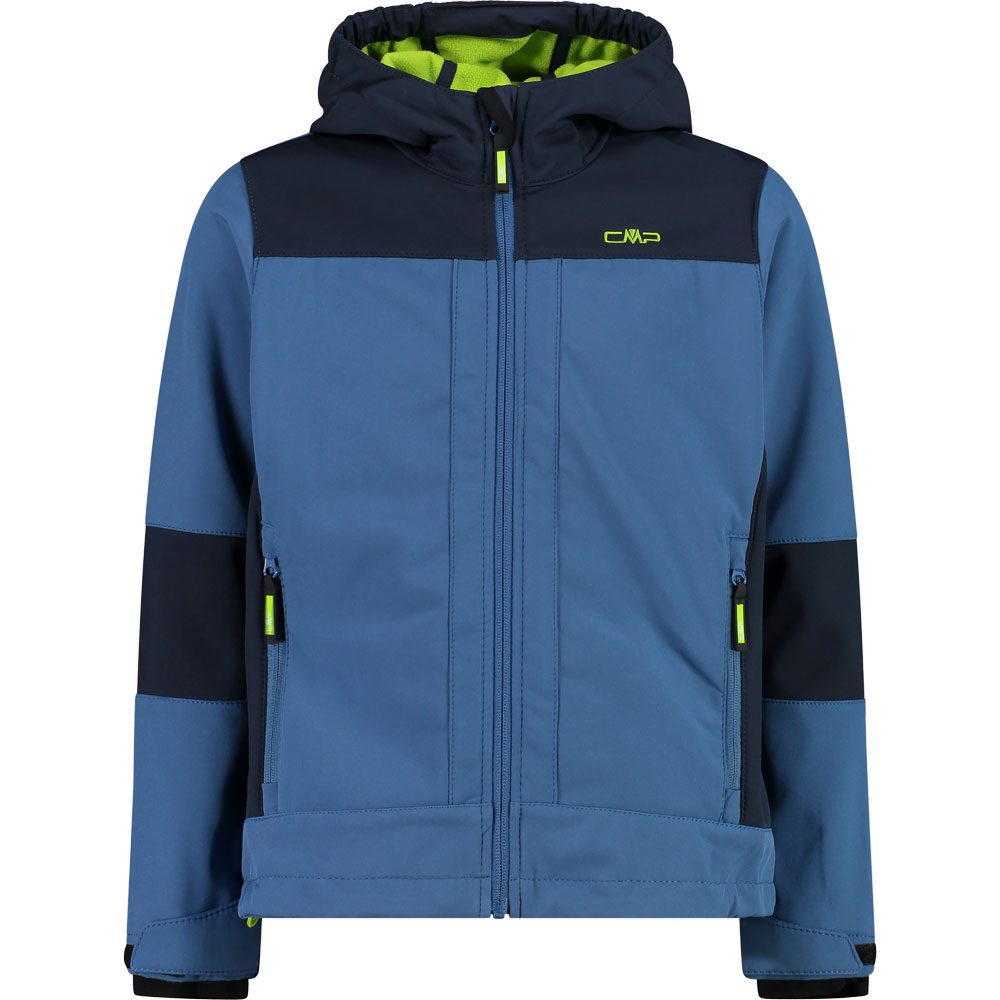 CMP - Fix Hood Softshell Jacket Kids dusty blue at Sport Bittl Shop | Übergangsjacken