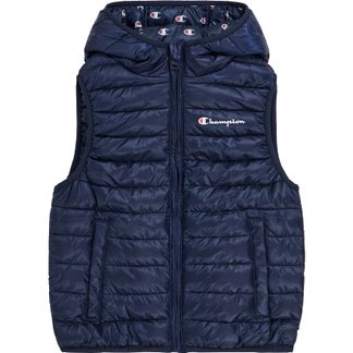 Outdoor Hooded Vest Kids navy blue