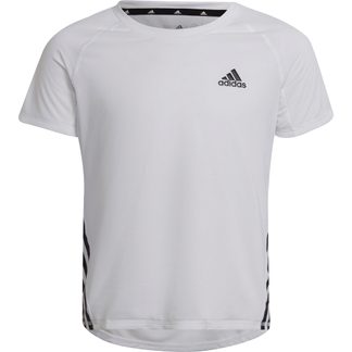 adidas - Aeroready Training 3-Streifen T-Shirt Mädchen weiß