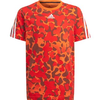 adidas - Future Icons 3-Streifen T-Shirt Jungen semi impact orange