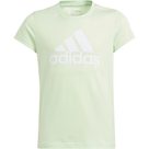 Essentials Big Logo Cotton T-Shirt Girls semi green spark