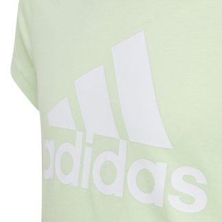 Essentials Big Logo Cotton T-Shirt Girls semi green spark