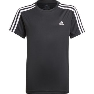 adidas - Designed 2 Move 3-Streifen T-Shirt Jungen schwarz weiß
