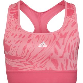 adidas - Aeroready Sport Icon Animal Print Sport BH Mädchen bliss pink