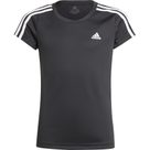 Designed 2 Move 3-Streifen T-Shirt Mädchen schwarz