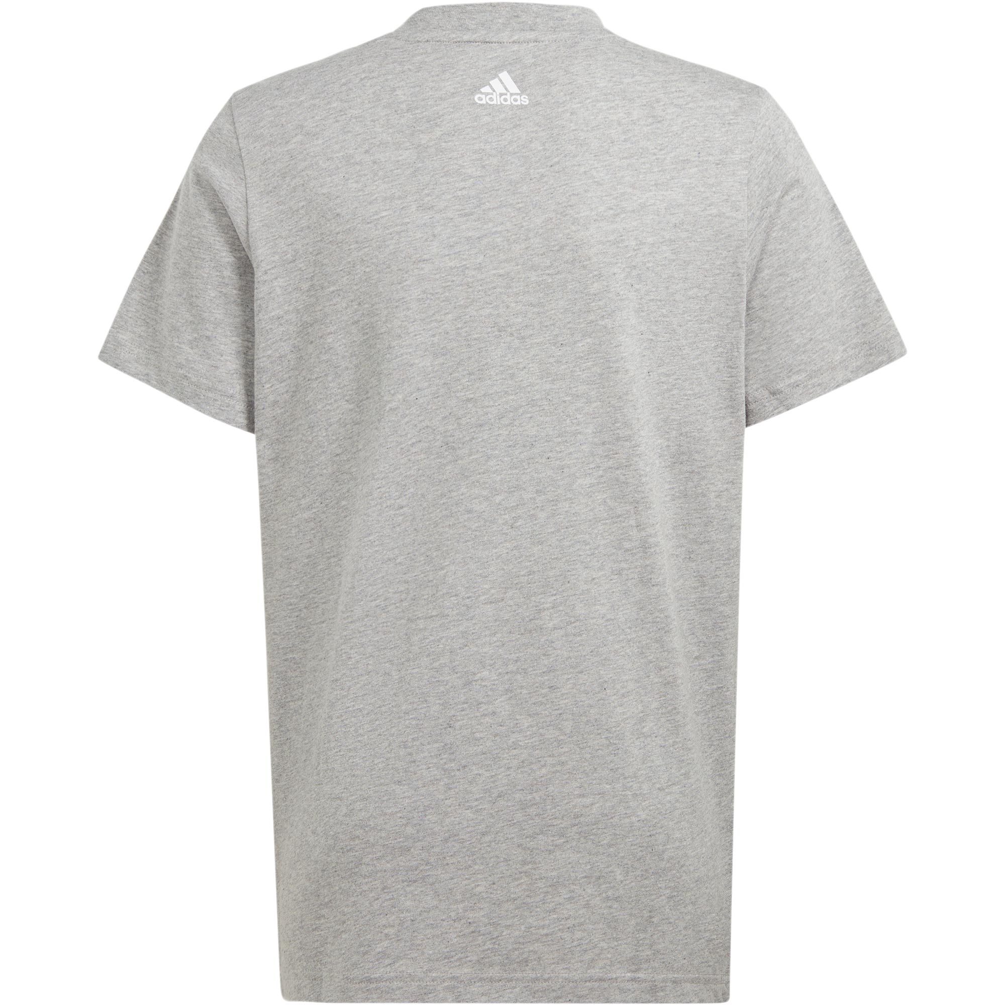 adidas Essentials Two Color Big Logo Cotton T Shirt Kinder medium grey heather