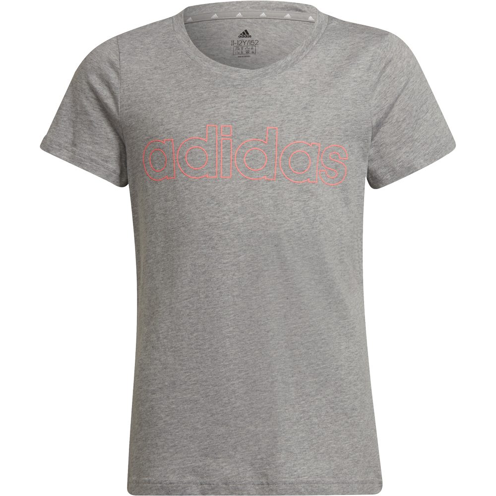 adidas Essentials T Shirt Girls medium grey heather at Sport Bittl Shop