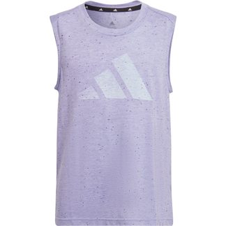 adidas - Future Icons Regular Logo Graphic Cotton Tanktop Mädchen light purple melange