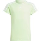 Train Essentials Aeroready 3-Streifen Slim-Fit Training T-Shirt Mädchen semi green spark