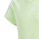 Train Essentials Aeroready 3-Streifen Slim-Fit Training T-Shirt Mädchen semi green spark