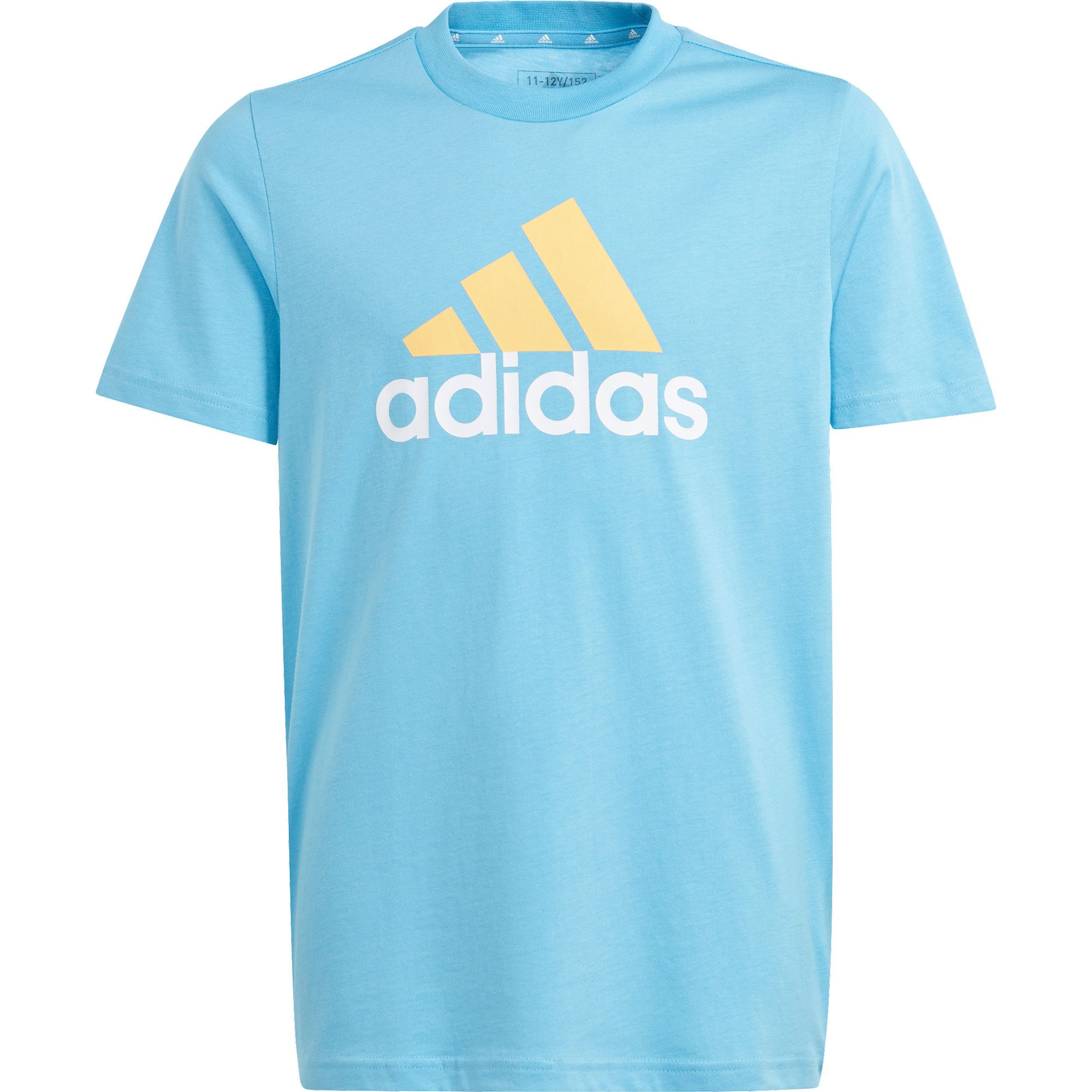 adidas Essentials Two Color Big Logo Cotton T Shirt Kinder semi blue burst kaufen im Sport Bittl Shop