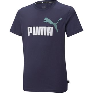 Puma - Essentials+ Two-Tone Logo T-Shirt Jungen peacoat