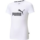 Essentials Logo T-Shirt Mädchen puma white