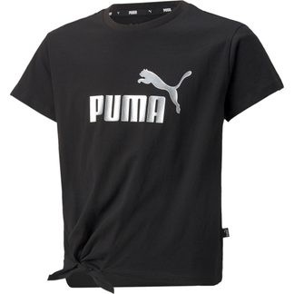 Puma - Essentials+ Logo Knotted T-Shirt Mädchen puma black