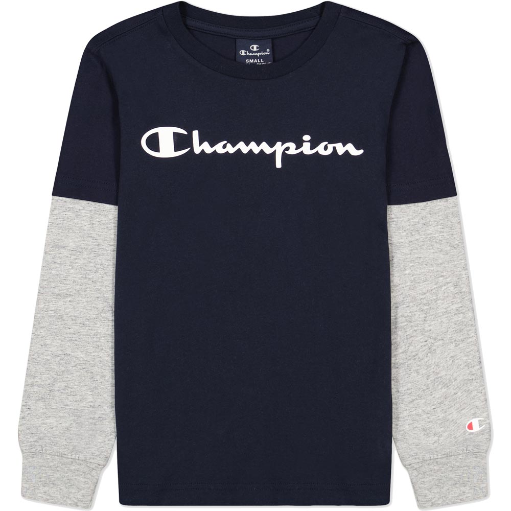 Champion - Long Sleeve T-Shirt Kids navy blue at Sport Bittl Shop | Sport-T-Shirts
