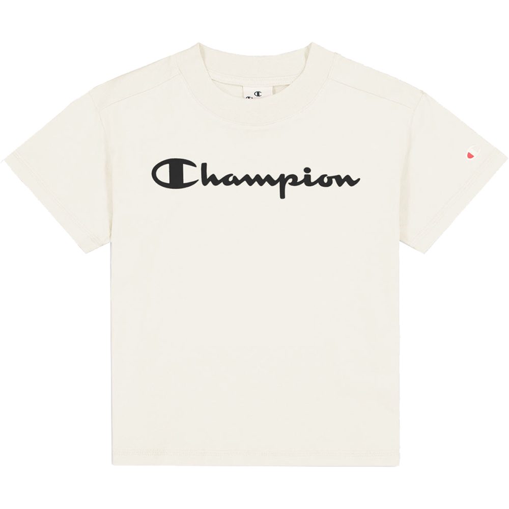Champion - Crewneck Croptop T-Shirt Kinder weiß kaufen im Sport Bittl Shop