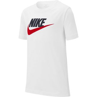 Nike - Sportswear T-Shirt Jungs white obsidian university red