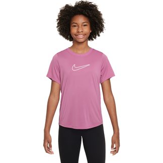 Nike - One Fitted Dri-Fit T-Shirt Mädchen magic flamingo