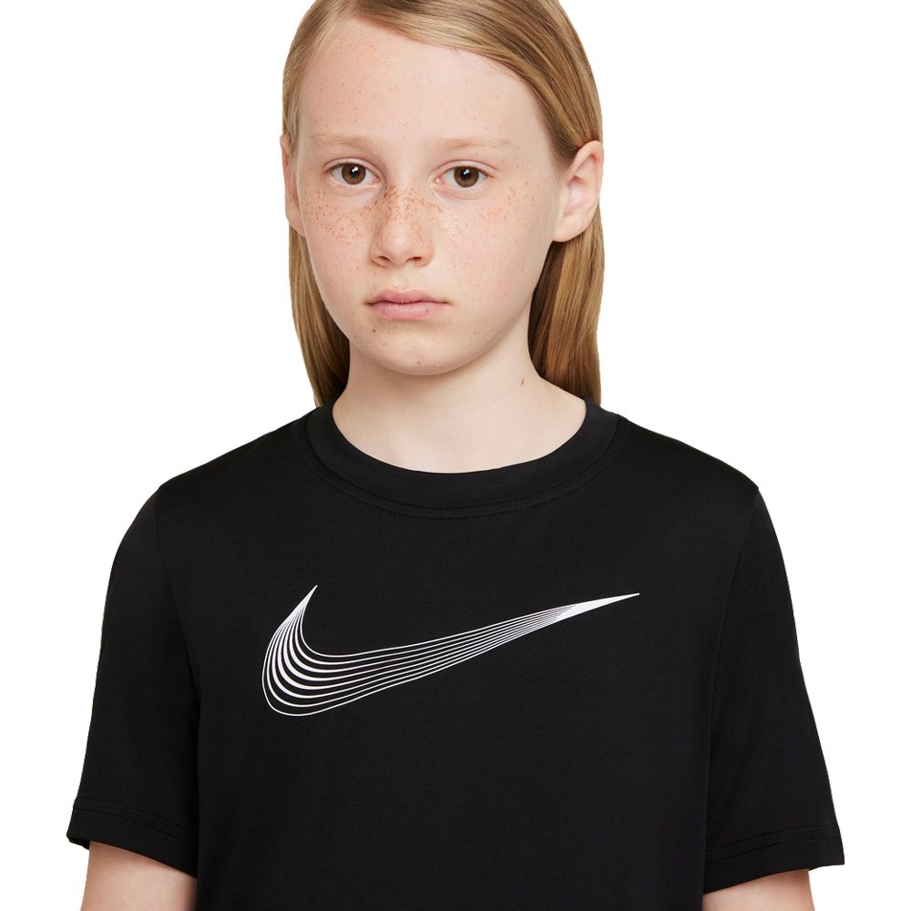 Museum Tientallen Raap Nike - Dri-Fit T-Shirt Kids black white at Sport Bittl Shop