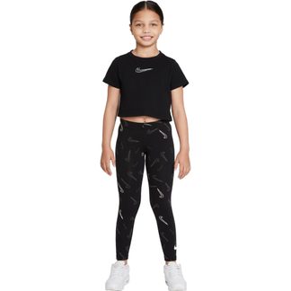 Nike - Cropped Dance T-Shirt Mädchen schwarz