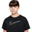 One T-Shirt Mädchen schwarz 