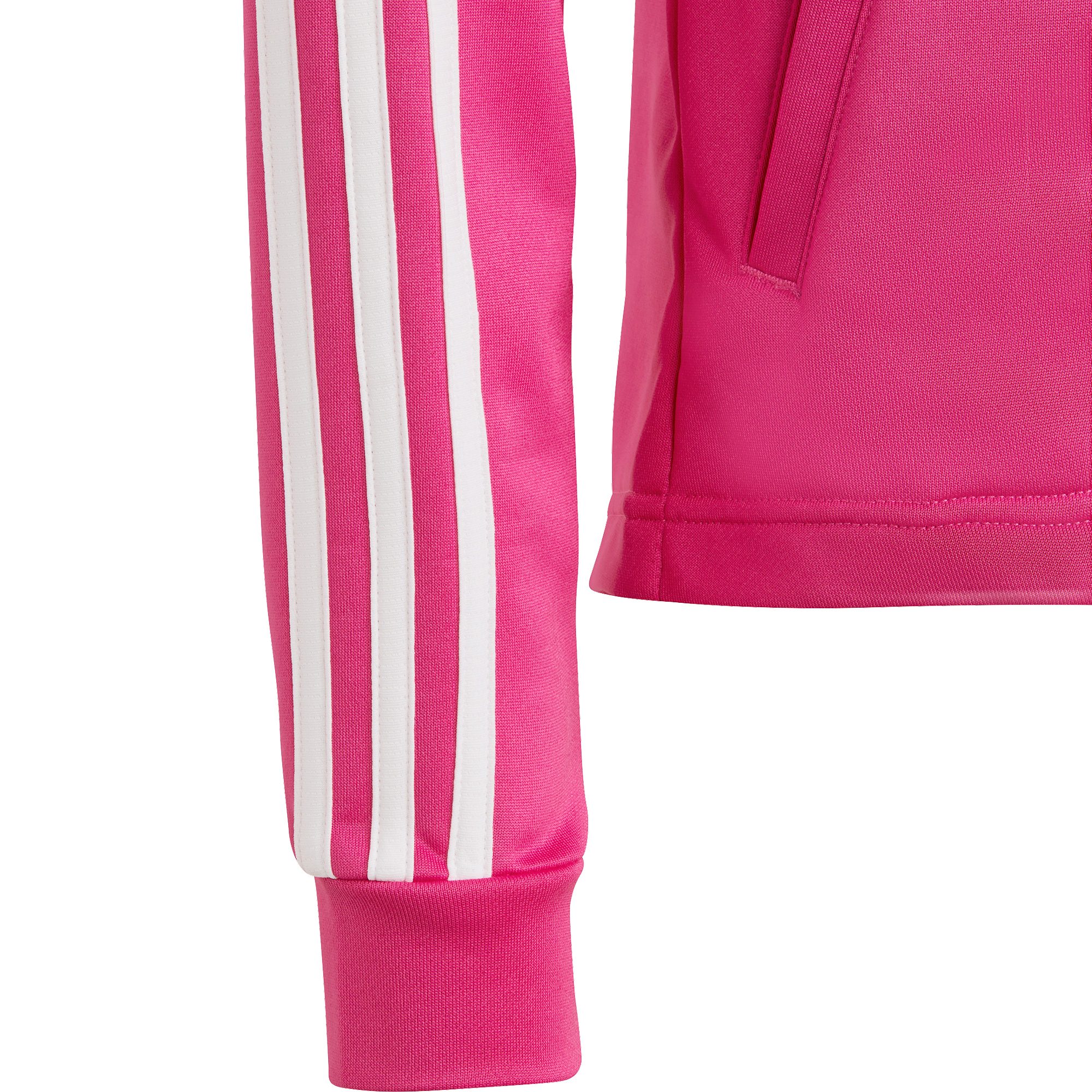 adidas - Train Essentials Aeroready 3-Stripes Hooded Jacket Girls semi  lucid fuchsia at Sport Bittl Shop