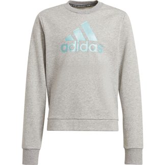 adidas - Future Icons Logo Crew Sweatshirt Mädchen medium grey heather