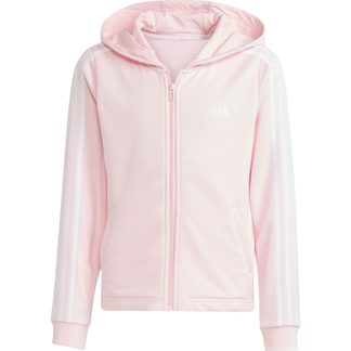 adidas - Train Essentials Aeroready 3-Streifen Kapuzenjacke Mädchen clear pink