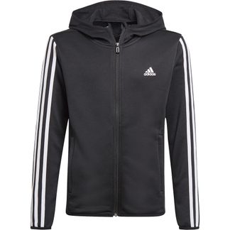 adidas - Designed 2 Move 3-Stripes Hooded Jacket Boys black