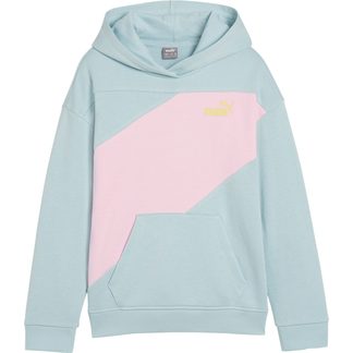 Power Colorblock Hoodie Mädchen turquoise surf