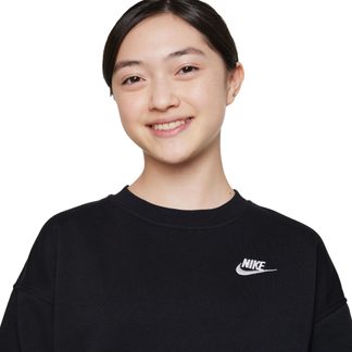 Sportswear Club Fleece Oversized Sweatshirt Mädchen schwarz