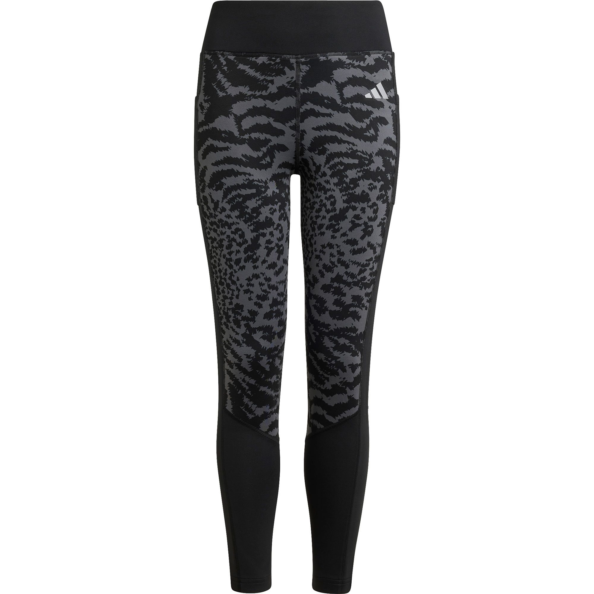 Girls grey adidas leggings discount