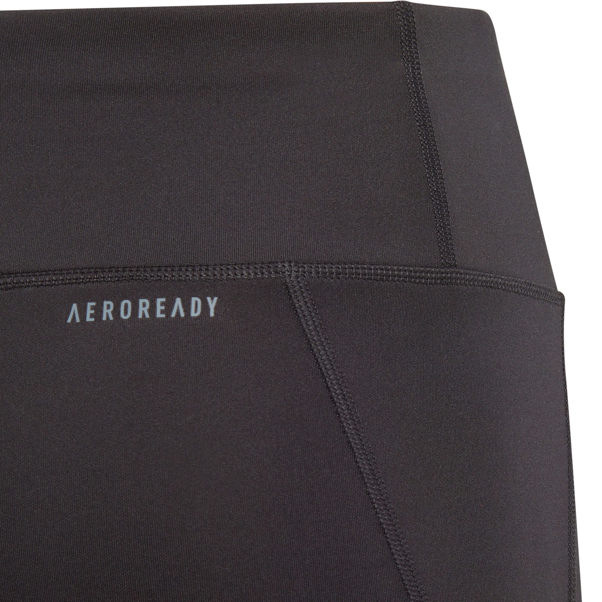 adidas - Aeroready 3-Stripes High-Rise 7/8 Optime Pocket Tights Girls black  at Sport Bittl Shop