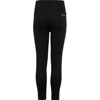 Train Essentials 3-Streifen High-Waisted Tights Mädchen schwarz