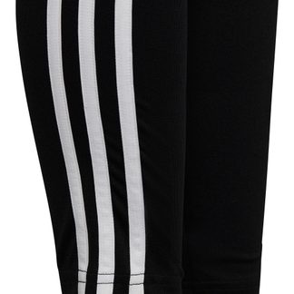 Train Essentials 3-Stripes High-Waisted Tight Girls black