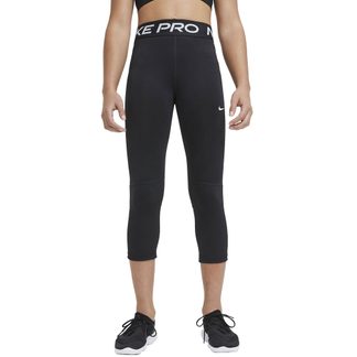 Nike - Pro Capri Leggings Mädchen schwarz weiß