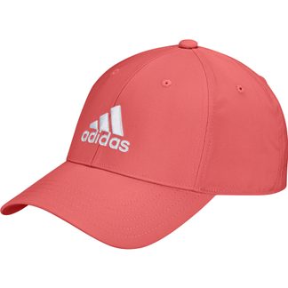 adidas - Embroidered Logo Lightweight Baseball Kappe Kinder preloved scarlet