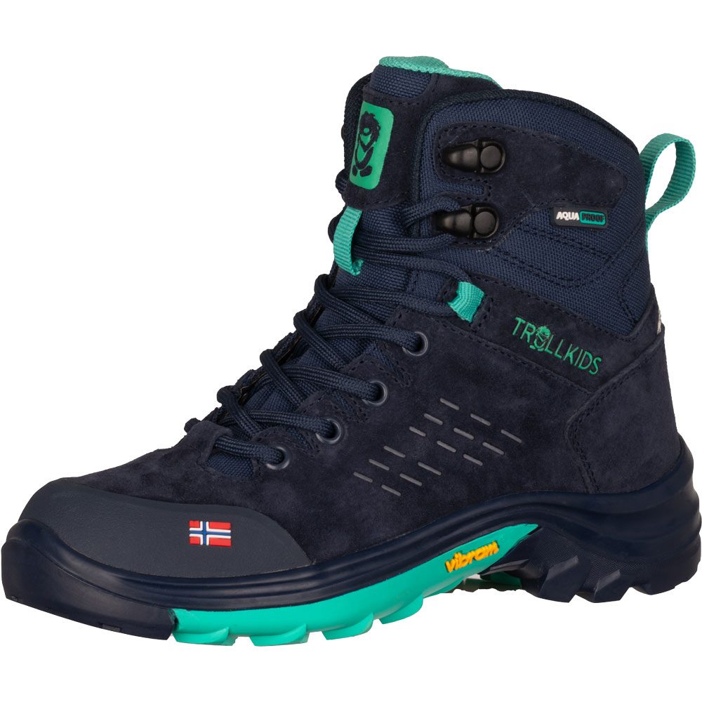Trollsteinen Hiker Mid XT Wanderschuhe Kinder navy