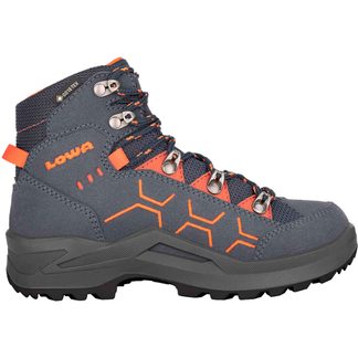 LOWA - Kody EVO GTX MID Junior Hiking Shoe steelblue orange