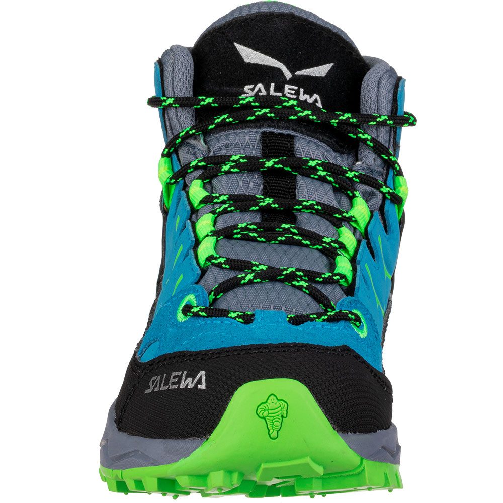 Verplaatsing geur schroef SALEWA - JR Alp Trainer MID GTX Hiking Shoes Kids blue danube fluo green at  Sport Bittl Shop