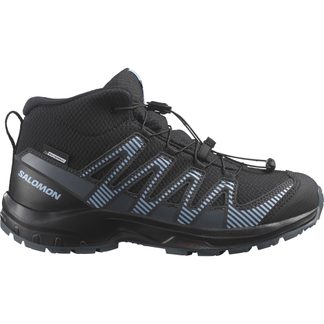 Salomon - XA Pro V8 MID Waterproof Wanderhalbschuhe Kinder black dark slate