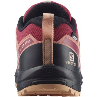 XA Pro V8 CSWP Hiking Shoes Junior earth red black almond cream