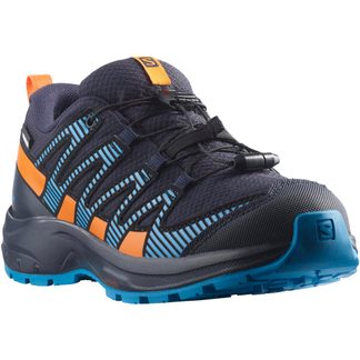 Salomon - XA Pro V8 CSWP Hiking Shoes Junior navy wil vibrant orange blithe
